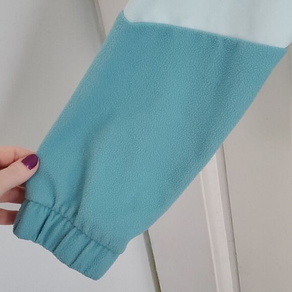 Adidas Colorblocked Cropped Fleece Jacket - Picture 6 of 8